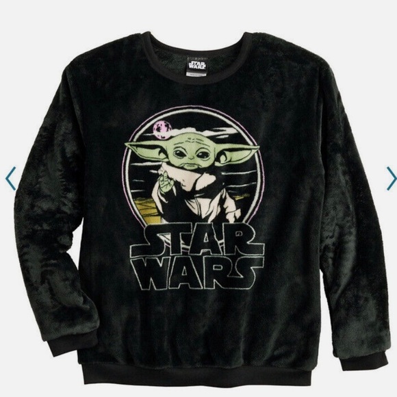 STAR WARS YODA YOUTH Large KIDS FLEECE CHARACTER HOODIE ZIP